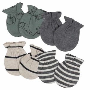 Gerber 4 pack dinosaur no scratch mittens